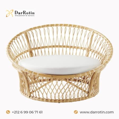 Chaise Nest en Rotin chez dar rotin darrotin - ameublement & vannerie à oualja salé rabat