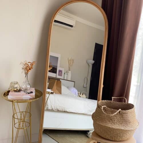 Miroir en rotin naturel chez dar rotin darrotin - ameublement & vannerie à oualja salé rabat