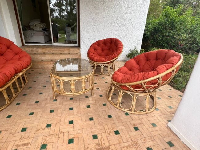 Salon Papasan en Rotin - Confort et Élégance pour Vos Espaces Extérieurs chez dar rotin darrotin.com