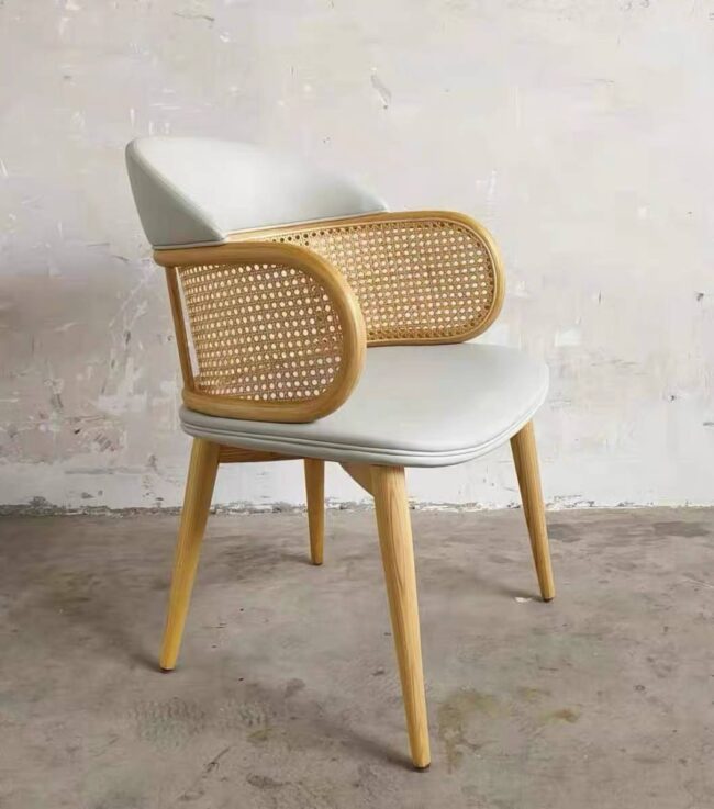 Fauteuil en canne tressée - Élégant et moderne | Dar Rotin darrotin.com