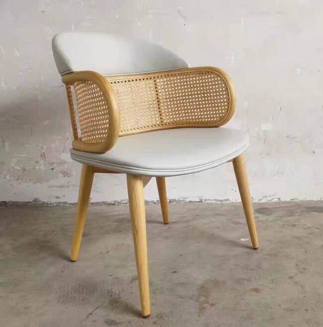 Fauteuil en canne tressée - Élégant et moderne | Dar Rotin darrotin.com