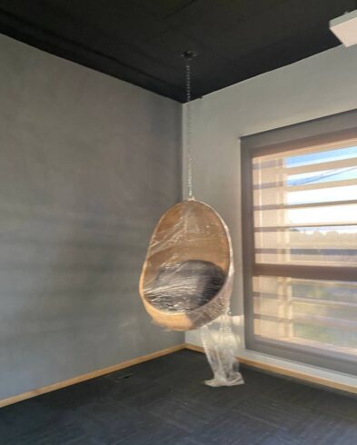 Fauteuil Suspendu en Rotin Naturel, Forme Œuf